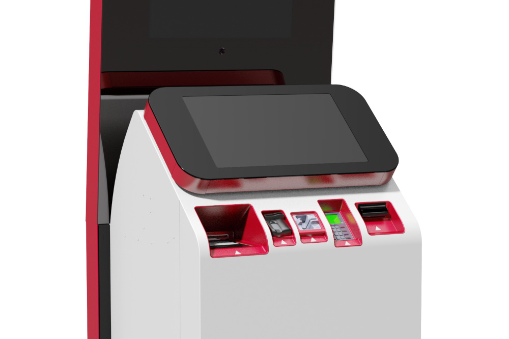 Instant Card Issuance Kiosk - 
All the features; KYC, credit checks and security, you would find in a regular bank branch.
