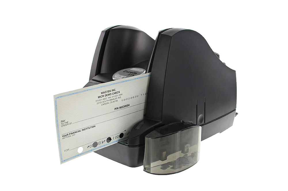 Excella™ STX - 
Also offers single-side scanning for standard ID cards and offers optional color scanning and holepunch features.