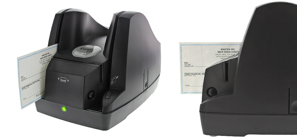 MagTek 22370001 MICR ImageSafe Check Scanner – Dual-Sided USB, Used