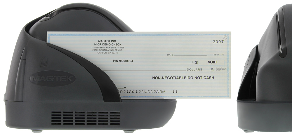 ImageSafe - Cheque Scanner & MICR Reader  Double Sided, Single Feed  Integrated Magnetic Card Reader